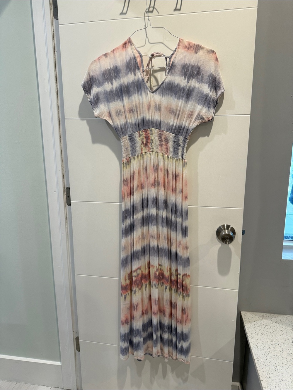 Multi color maxi summer dress